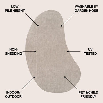 Evan Modern Rustic Organic Curve Indoor/Outdoor Area Rug